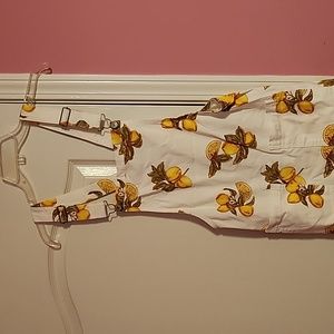 Overall Dress with Lemons & Pockets !!